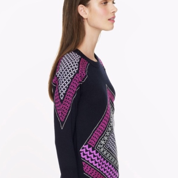 j crew embroidered sweater. Size small - Picture 2 of 7